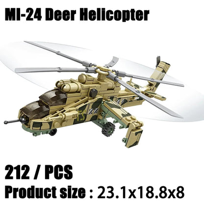 Sluban WW2 Military Series: Mi-24 Attack Helicopter – 3D Hind Model Building Block Set