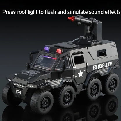 Conqueror-Anti-Riot-Armored-Vehicle-1-36-Scale-Diecast-Model-FREETIMEJOY-Military-Hobby