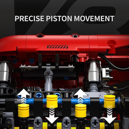 1370-Piece-V8-Turbo-Engine-Mechanical-Building-Blocks-Technical-Model-FREETIMEJOY-Engineering-Hobby