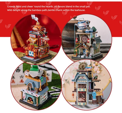 MU-Asian-Street-View-Architecture-3D-Metal-Puzzle-DIY-Model-Kit-FREETIMEJOY-Senior-Hobby