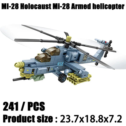 Sluban-Mi-24-Hind-Attack-Helicopter-Military-Building-Blocks-Model-Kit-FREETIMEJOY-Senior-Hobbies