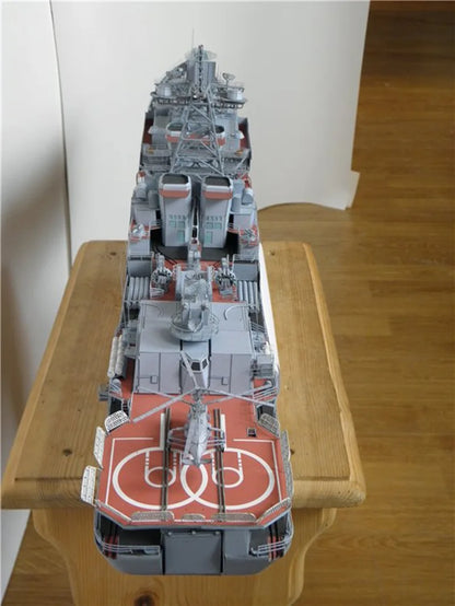 Admiral Levchenko Udaloy-Class Destroyer – Precision 3D Paper Model Assembly Kit