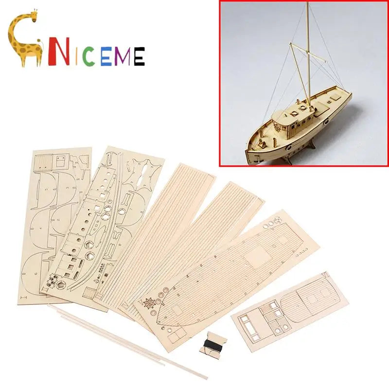 1-30-Scale-Nurkse-Wooden-Sailboat-DIY-Model-Kit-Introductory-Nautical-Hobby-FREETIMEJOY