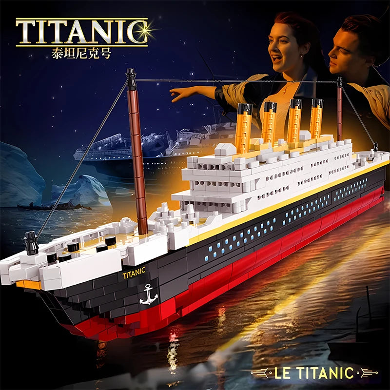 Titanic-Micro-Particle-Building-Block-Model-1860-Pieces-Historical-Ship-FREETIMEJOY-Senior-Hobby