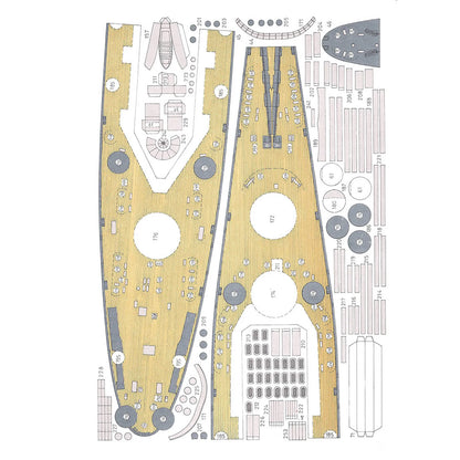 U.S. North Carolina BB-55 Battleship – 1:400 Scale Precision 3D Paper Card Model Kit