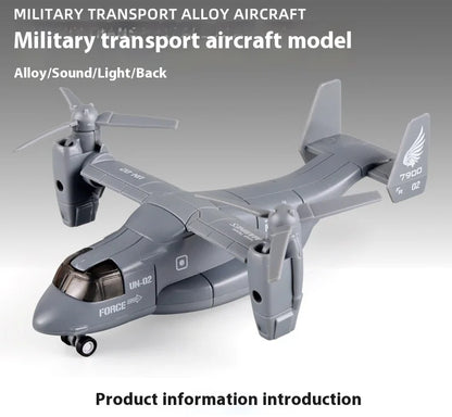 Diecast Alloy V-22 Osprey Tilt-Rotor Aircraft – Professional Aviation Military Model