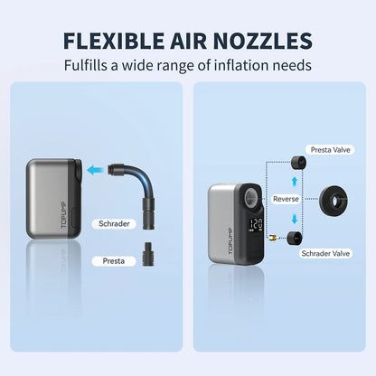 TOPUMP-TB2-PRO-Electric-Mini-Bike-Pump-Cordless-Tire-Inflator-Senior-Cycling-Safety-FREETIMEJOY