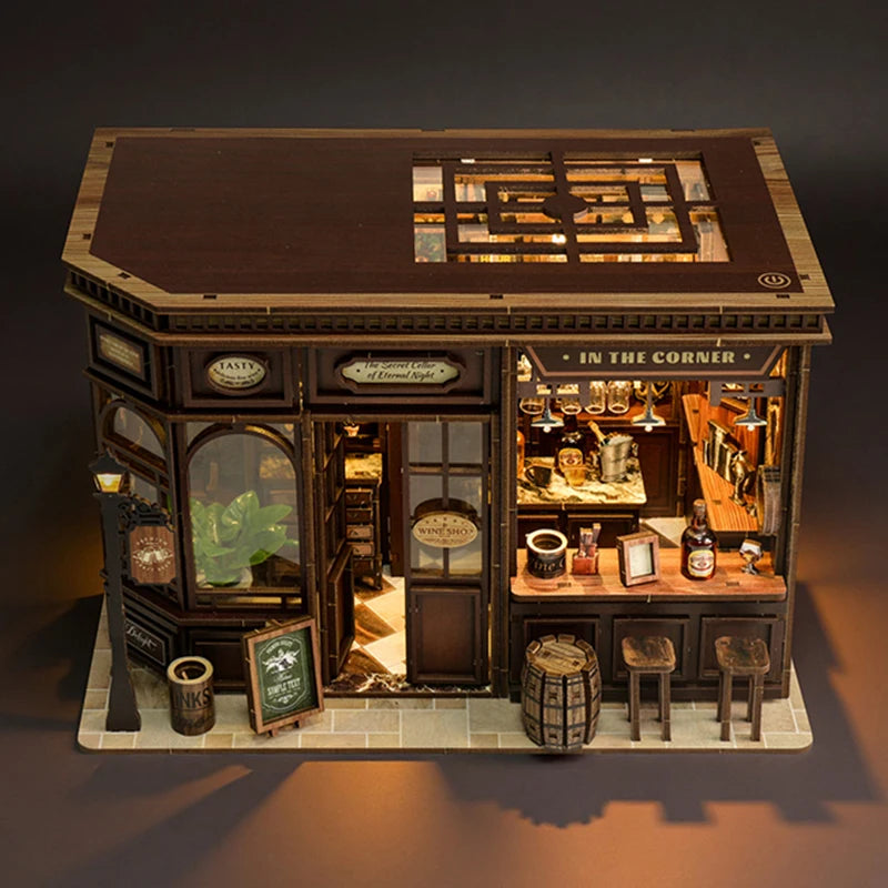 DIY-Miniature-Wooden-Dollhouse-Kit-3D-Puzzle-Senior-Memory-Care-Hobby-FREETIMEJOY