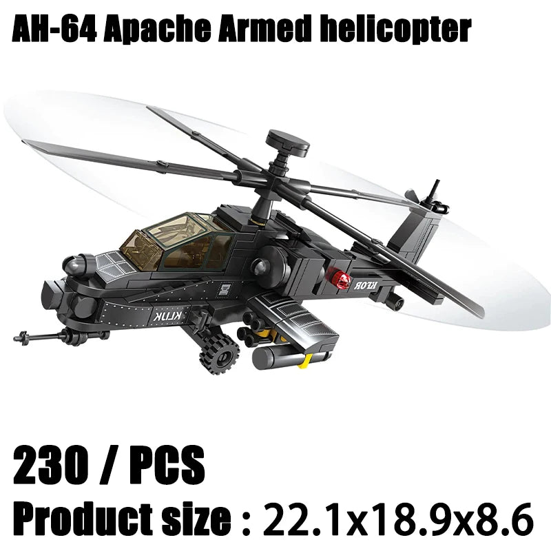 Sluban WW2 Military Series: Mi-24 Attack Helicopter – 3D Hind Model Building Block Set