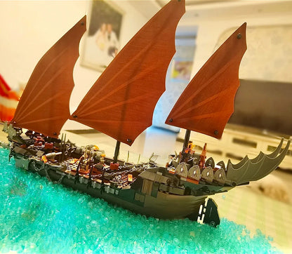 Ghost-Pirate-Ship-Ambush-79008-Building-Blocks-Model-Kit-US-Stock-FREETIMEJOY