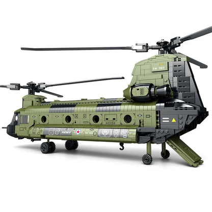 Reobrix-33031-CH-47-Chinook-Transport-Helicopter-Remote-Control-Building-Blocks-FREETIMEJOY-Senior-Hobby