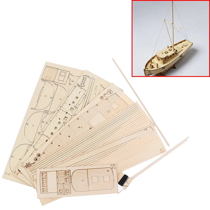 1-30-Scale-Nurkse-Wooden-Sailboat-DIY-Model-Kit-Introductory-Nautical-Hobby-FREETIMEJOY