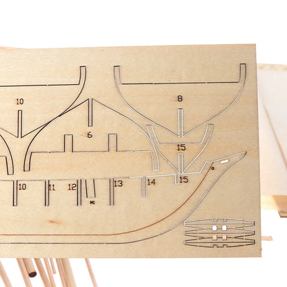 1-100-Scale-Halcon-Wooden-Sailing-Boat-DIY-Model-Kit-Nautical-Desktop-Display-FREETIMEJOY