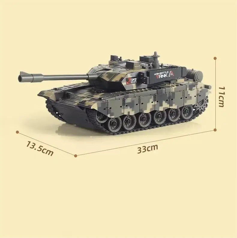 CONUSEA 33CM Remote Control Battle Tank – Interactive Crawler Vehicle with 4-Channel Precision