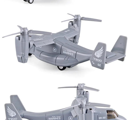 Diecast Alloy V-22 Osprey Tilt-Rotor Aircraft – Professional Aviation Military Model