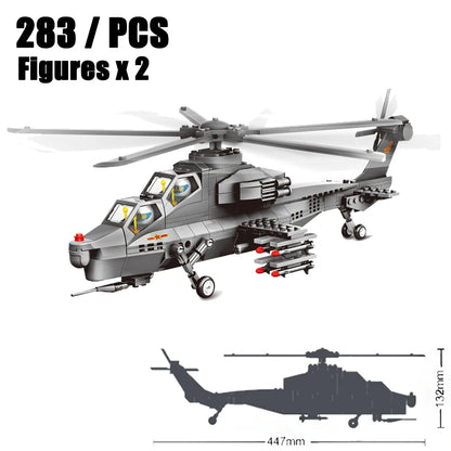 Sluban WW2 Military Series: Mi-24 Attack Helicopter – 3D Hind Model Building Block Set