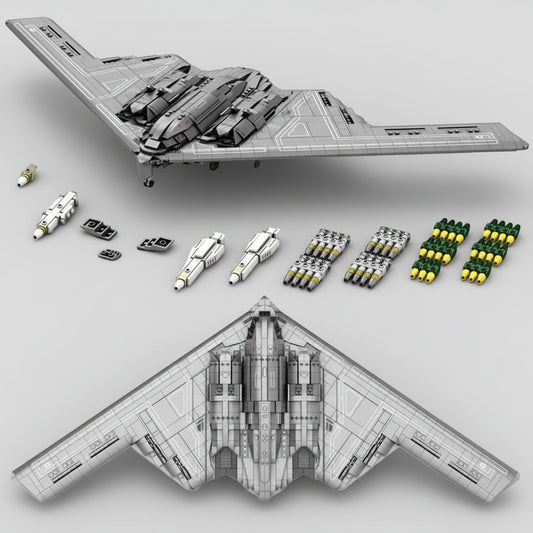 B-2-Stealth-Strategic-Bomber-MOC-Technical-Building-Blocks-FREETIMEJOY-Aviation-Hobby