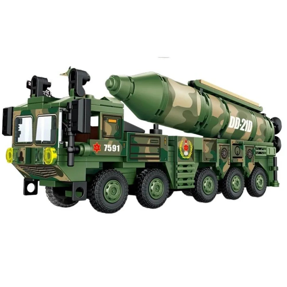 DF-41-Missile-Vehicle-Type-99-Main-Battle-Tank-Technical-Building-Blocks-FREETIMEJOY-Military-Hobby