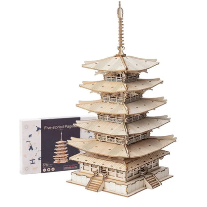 Five-Storied Pagoda 3D Wooden Puzzle