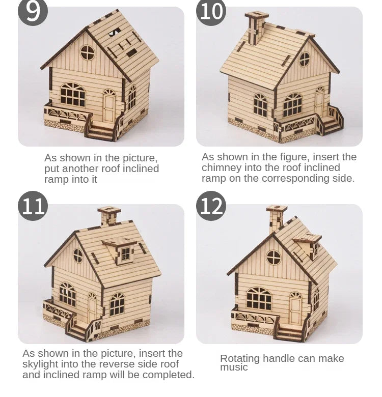 Hand-Crank-Wooden-Music-Box-STEM-Science-Kit-Acoustic-Gear-Model-FREETIMEJOY