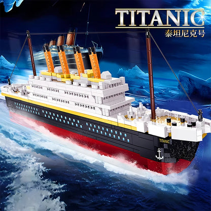 Titanic-Micro-Particle-Building-Block-Model-1860-Pieces-Historical-Ship-FREETIMEJOY-Senior-Hobby