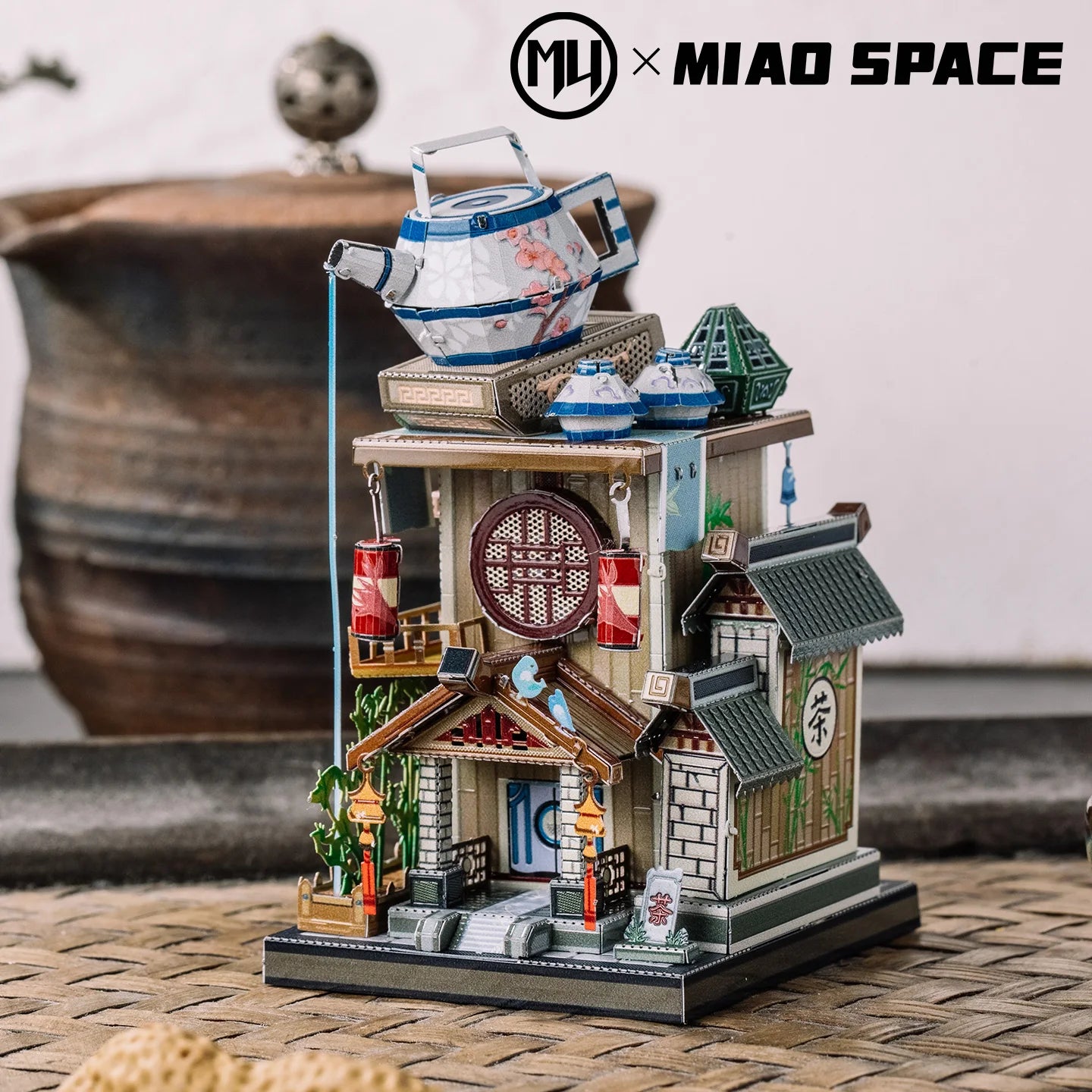 MU-Asian-Street-View-Architecture-3D-Metal-Puzzle-DIY-Model-Kit-FREETIMEJOY-Senior-Hobby