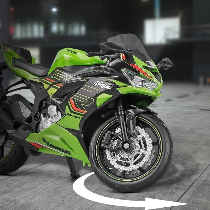 1-12-Scale-Kawasaki-Ninja-ZX-6R-Diecast-Alloy-Motorcycle-Model-FREETIMEJOY-Performance-Hobby