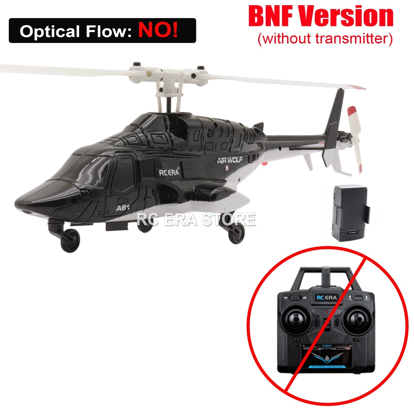 RC ERA A61 Mini Airwolf – 6-Axis Gyro Stabilized RC Helicopter with Altitude Hold