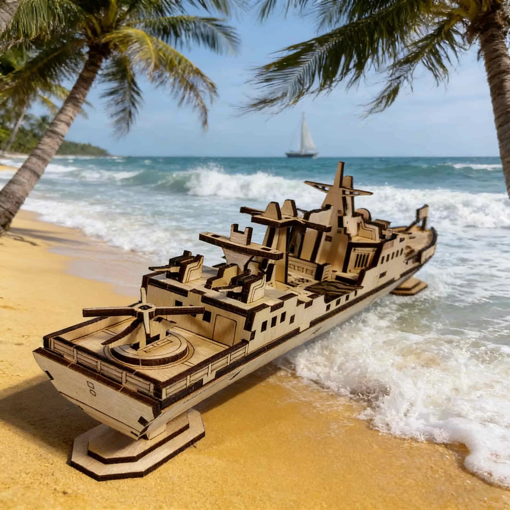 MPT107-3D-Wooden-Warship-DIY-Model-Kit-Handcrafted-Naval-Puzzle-FREETIMEJOY-Artisan-Hobby