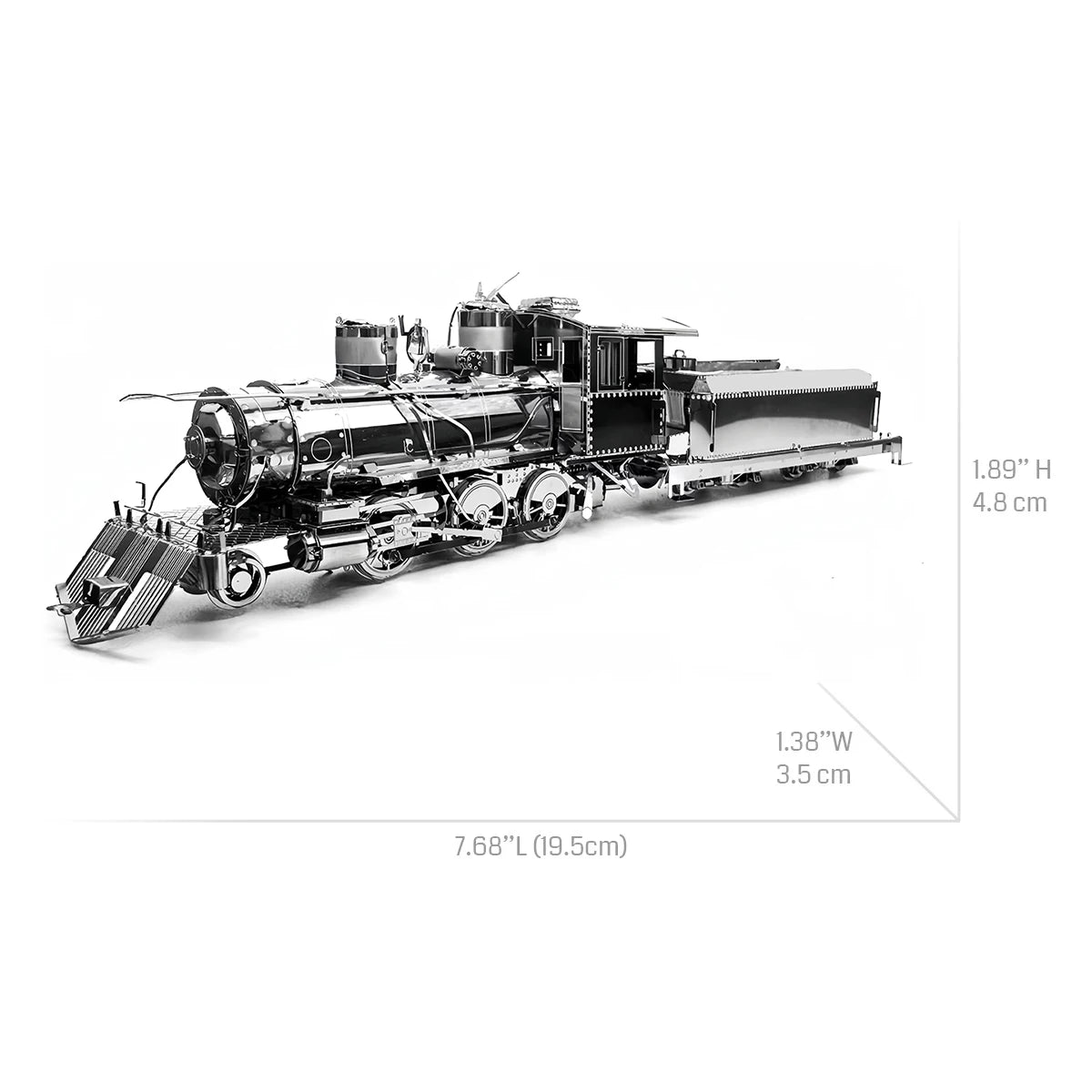 Iron Giant Steam Locomotive | 3D Metal Puzzle DIY Model Kit | Industrial Steampunk Desktop Decor