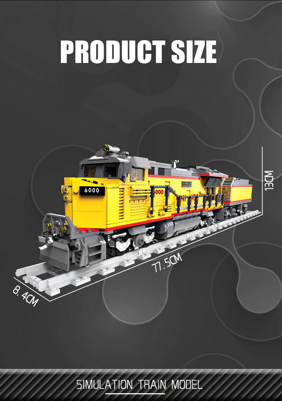 Modern Heavy-Haul Diesel Locomotive – AC6000CW Technical Building Model