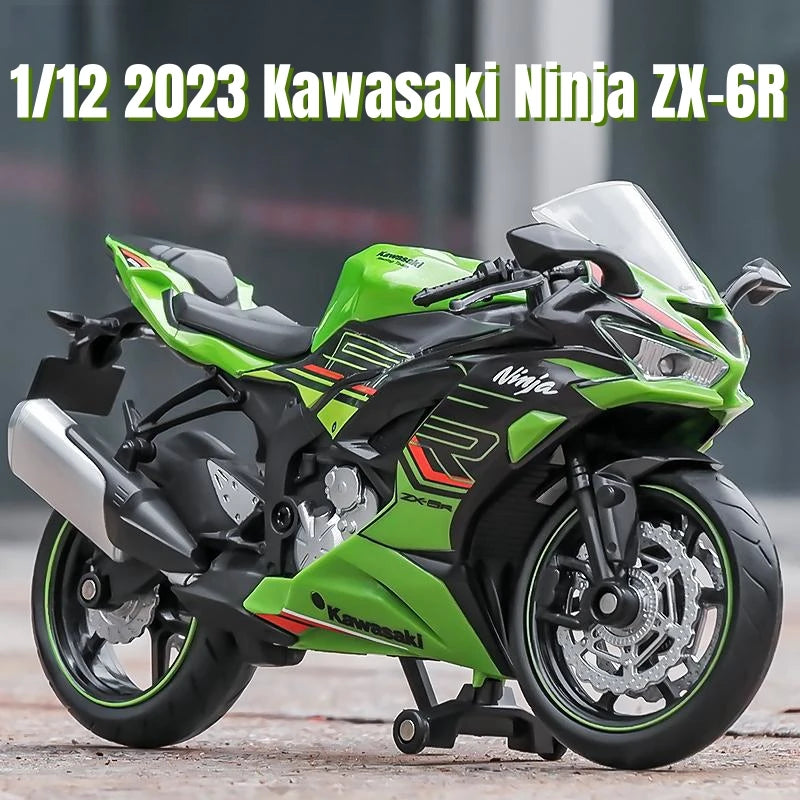 1-12-Scale-Kawasaki-Ninja-ZX-6R-Diecast-Alloy-Motorcycle-Model-FREETIMEJOY-Performance-Hobby