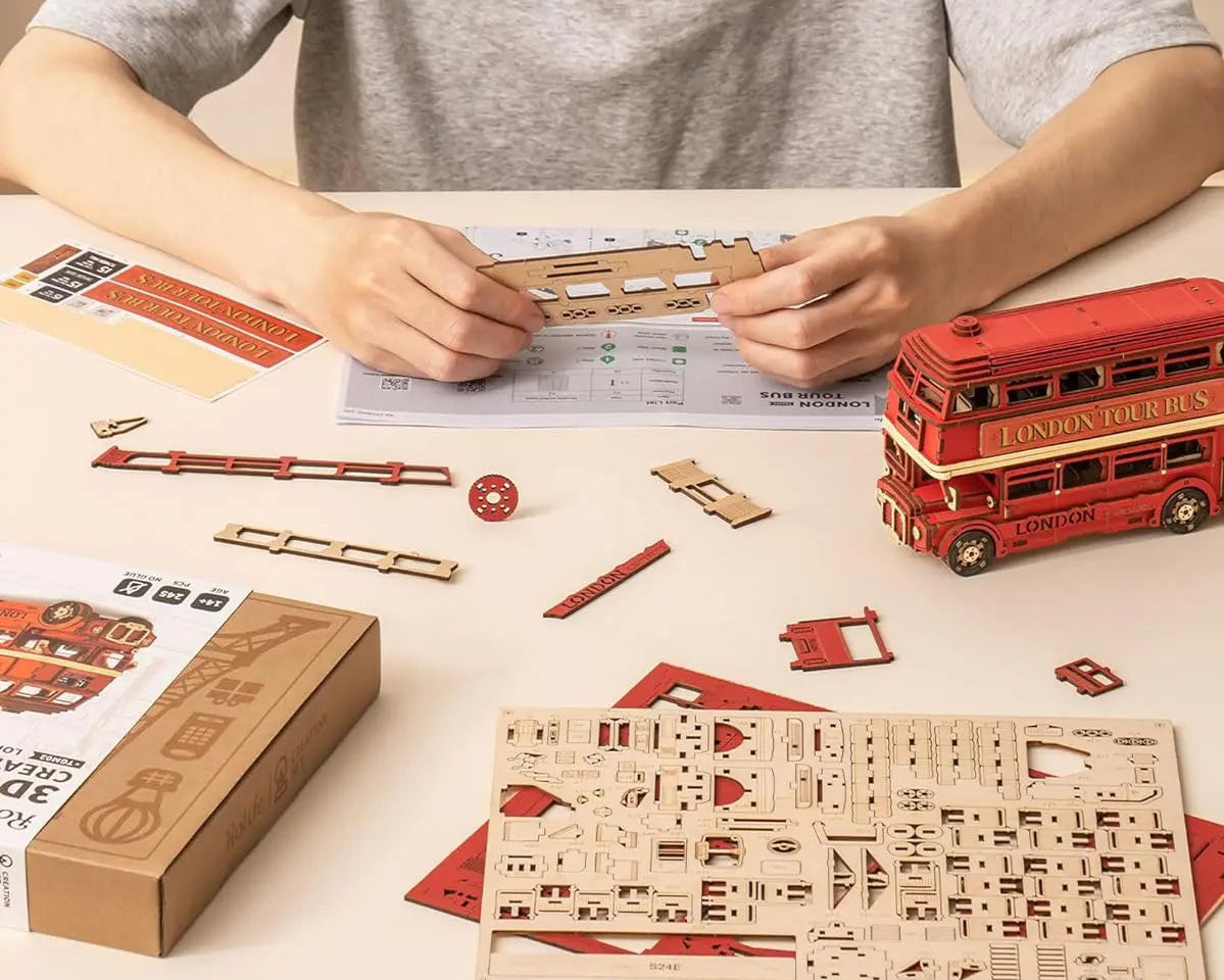 London-Tour-Bus-3D-Wooden-Puzzle-Mechanical-Model-Kit-for-Seniors-Memory-Care-FREETIMEJOY