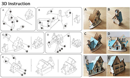 Ancient Chinese Architecture Series | 3D Wooden Puzzle Kit | DIY Traditional Building Model