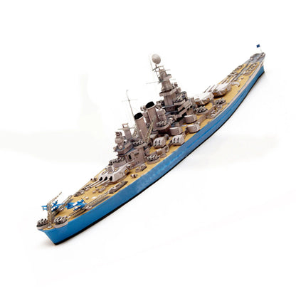 U.S. North Carolina BB-55 Battleship – 1:400 Scale Precision 3D Paper Card Model Kit
