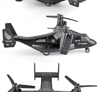 Diecast Alloy V-22 Osprey Tilt-Rotor Aircraft – Professional Aviation Military Model