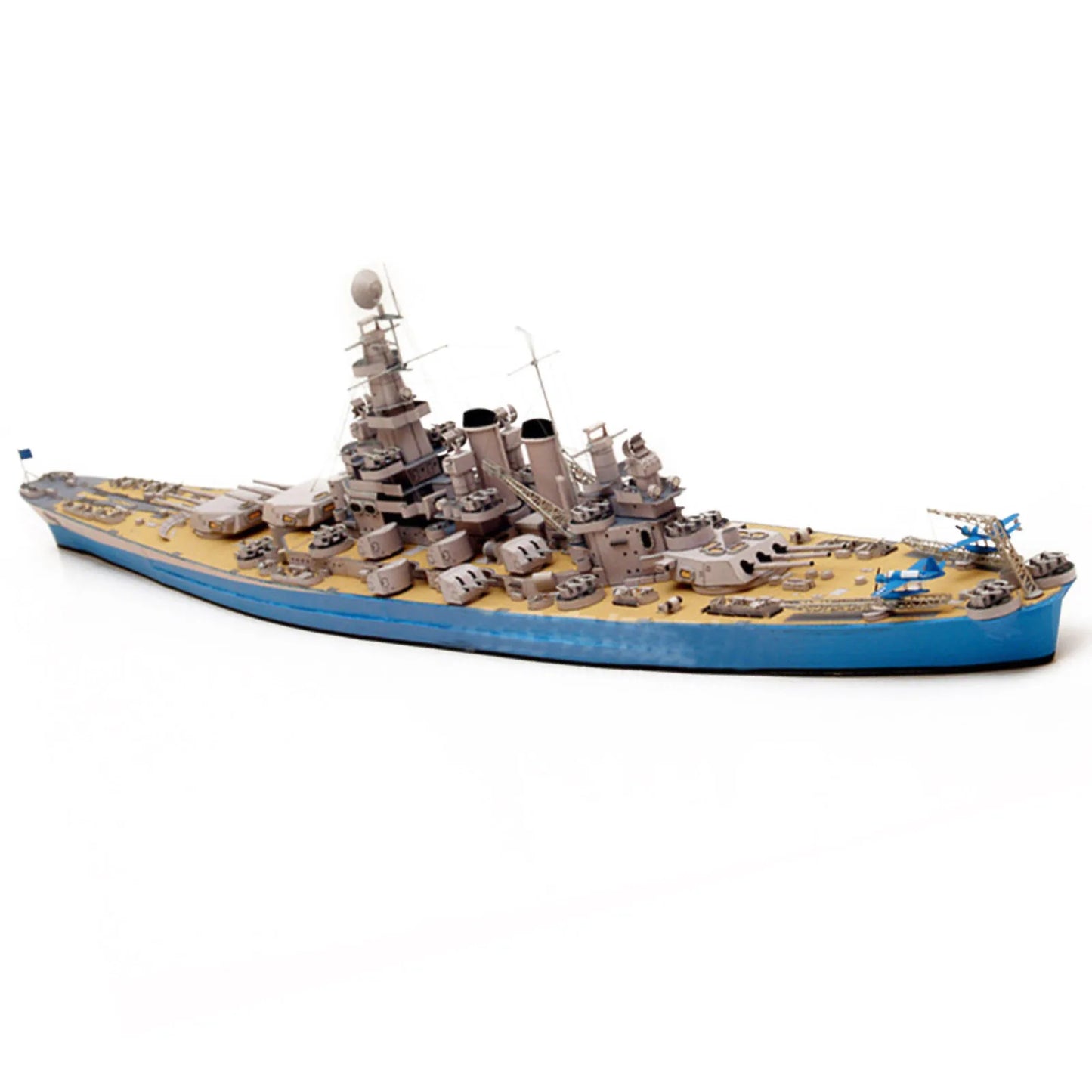 U.S. North Carolina BB-55 Battleship – 1:400 Scale Precision 3D Paper Card Model Kit