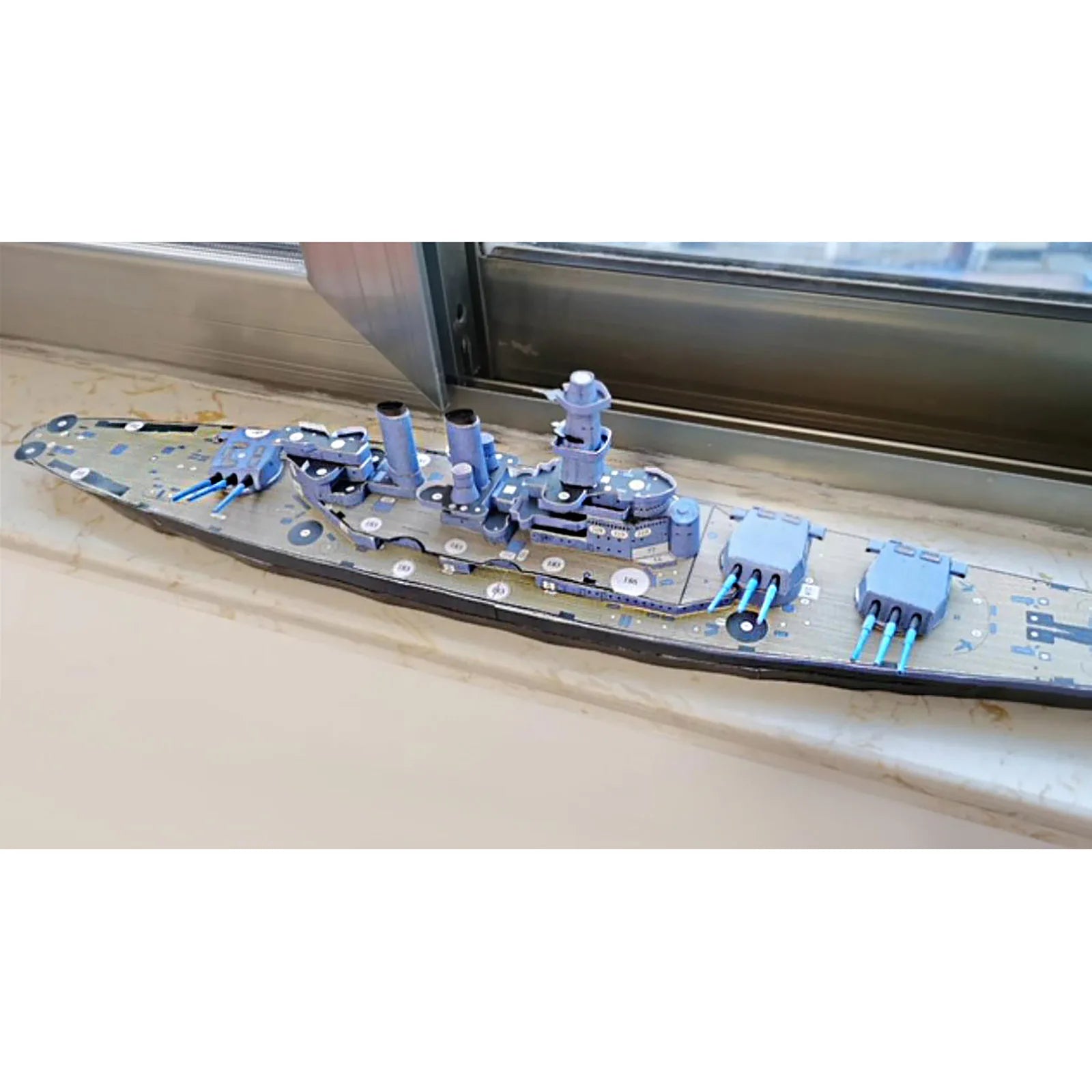USS-North-Carolina-BB-55-Battleship-1-400-Scale-Paper-Model-Kit-3D-Cardboard-Ship-FREETIMEJOY-Senior-Hobby