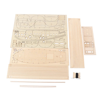 1/30 Nurkse Wooden Sailboat DIY Assembly Kit – Introductory 3D Sailing Model