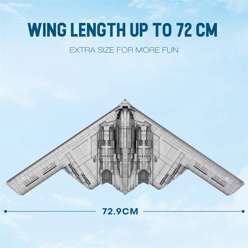 B-2-Stealth-Strategic-Bomber-MOC-Technical-Building-Blocks-FREETIMEJOY-Aviation-Hobby