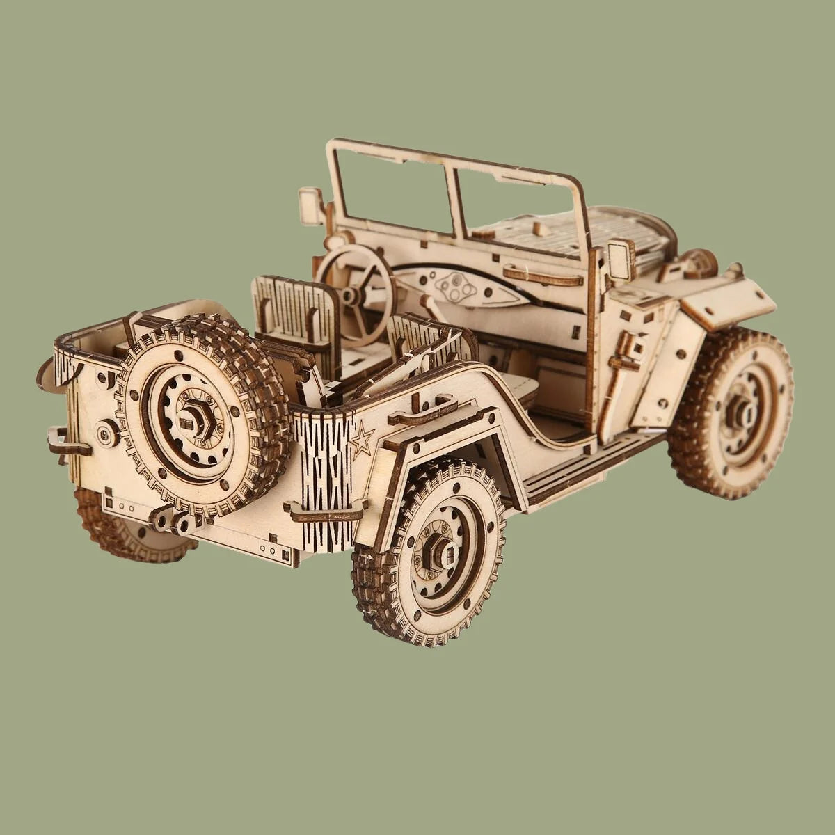 Vintage Grand Prix Race Car | 3D Wooden Puzzle Assembly Model | Mechanical DIY Engineering Kit