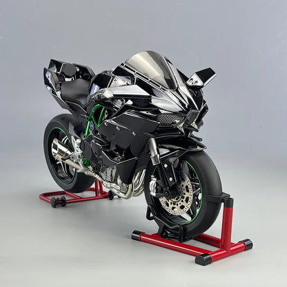 1-6-Scale-Kawasaki-Ninja-H2R-XL-Diecast-Motorcycle-Model-Key-Start-Spray-FREETIMEJOY-Senior-Hobby