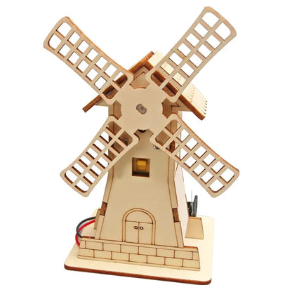 Rustic Electric Windmill Hut – DIY Mechanical & Cognitive Building Kit