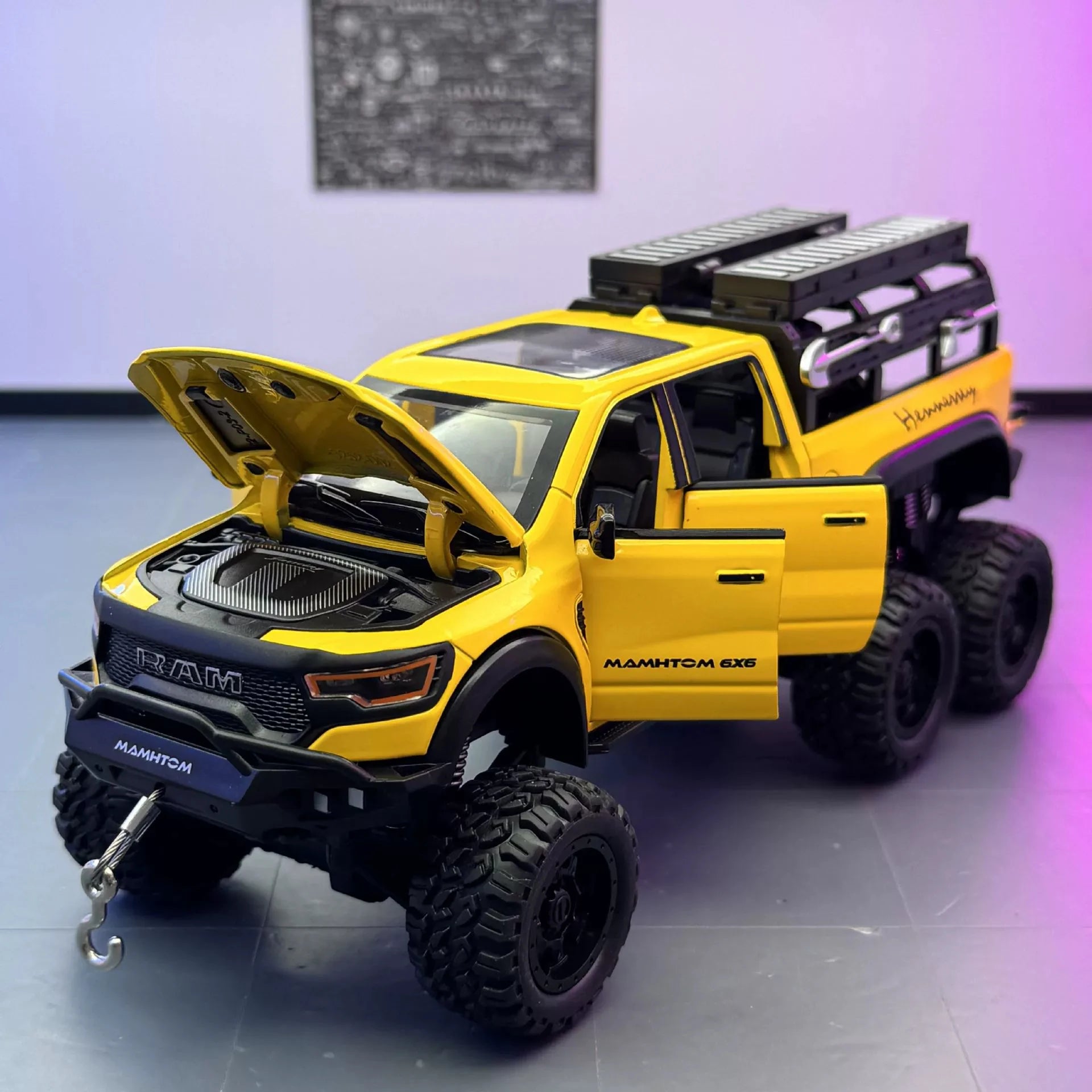 Maisto-1-24-Hennessey-Mammoth-6x6-Off-Road-Truck-Diecast-Alloy-Model-FREETIMEJOY-Performance-Hobby