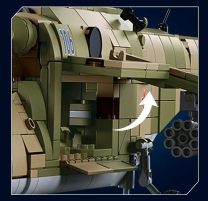Sluban-Mi-24-Hind-Attack-Helicopter-Military-Building-Blocks-Model-Kit-FREETIMEJOY-Senior-Hobbies