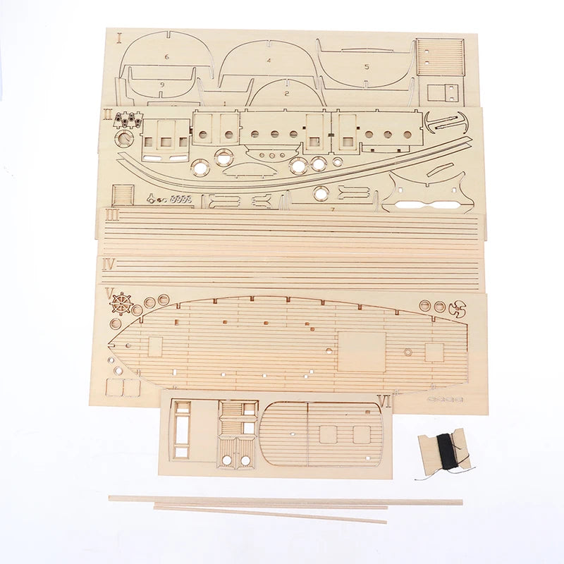 1-30-Scale-Nurkse-Wooden-Sailboat-DIY-Model-Kit-Introductory-Nautical-Hobby-FREETIMEJOY