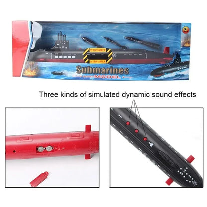 1:18 Scale Simulated Nuclear Submarine – Interactive Naval Model with Sound & Light