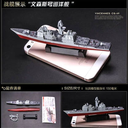 4D Modern Naval Series: Liaoning Aircraft Carrier & Battleship Assembly Model Kit