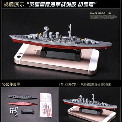 4D Modern Naval Series: Liaoning Aircraft Carrier & Battleship Assembly Model Kit