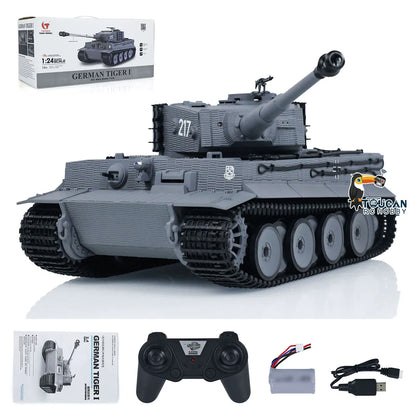 Taigen-Tiger-I-1-24-Scale-RC-Battle-Tank-Infrared-Combat-Model-FREETIMEJOY-Military-Hobby